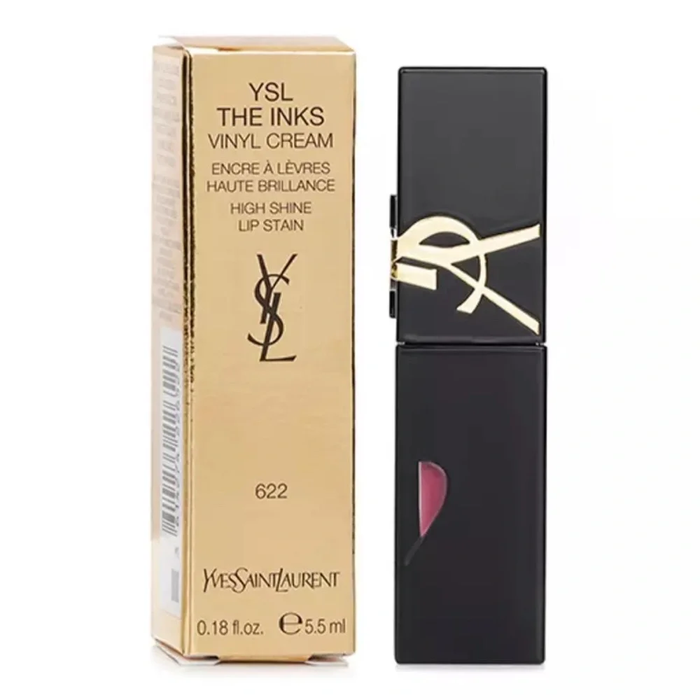 YSL The Inks Vinyl Cream High Shine Lip Stain in Blush